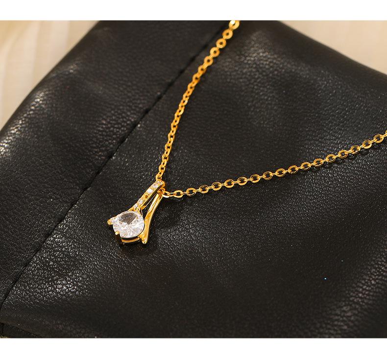 Banyan Tree S925 Silver Elegant Zircon Clavicle Necklace for Women