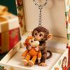 Resin Monkey Doll Keyring 3D Monkey Pendant Monkey Resin Ornament Monkey Keychain  Kids Gifts