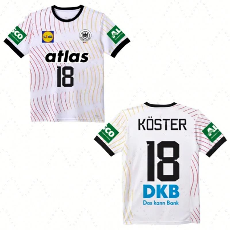 2026 German New Dhb Handball Jersey T Shirts Quick Drying Breathable Sportswear Short Sleeved Men's Outdoor Fitness Casual Tops