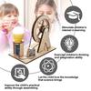 Mini DIY Hand Crank Generator Kit STEM Science Toy for Kids Educational Learning Project with Light Bulb Experiment