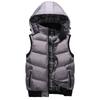 Men Casual Winter Warm Zipper Sleeveless Vest Jacket Coat Outwear Tops   Hooded Vest