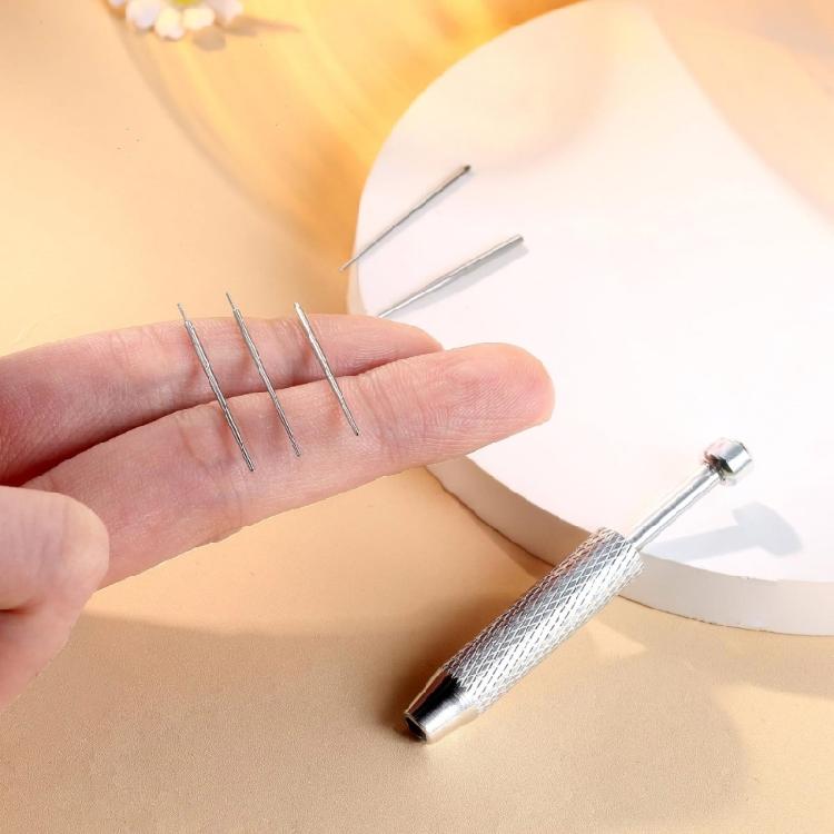 Kit Applicatori per Gioielli per il Corpo per Orecchio Naso Labbra Include Perni Filettati Senza Filettatura Accessori per Piercing in Acciaio Inossidabile