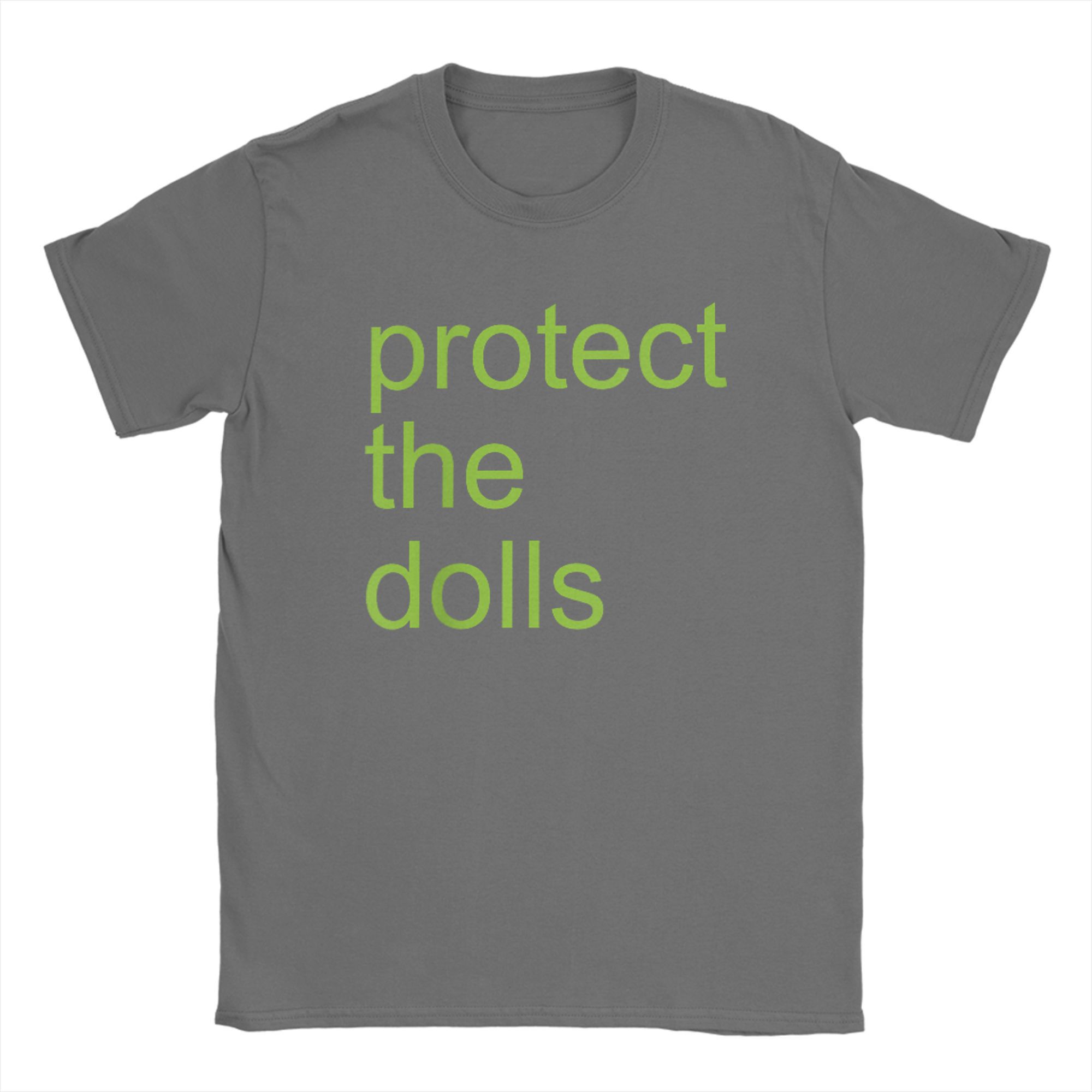 Protect The Dolls Quote T-Shirts for Men Trans Women Solidairity 100% Cotton Tees Crewneck Short Sleeve T Shirts Gift Idea merch 4XL