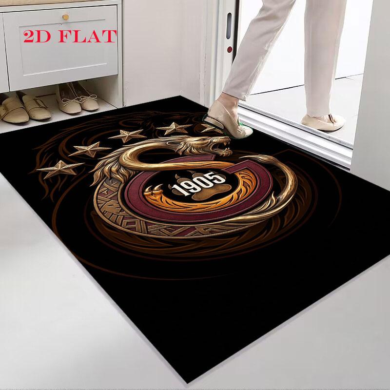 Galatasaray Crest Carpet Rug for Living Room Bedroom Home Sofa Decoration,Kids play Nonslip Floor Mat