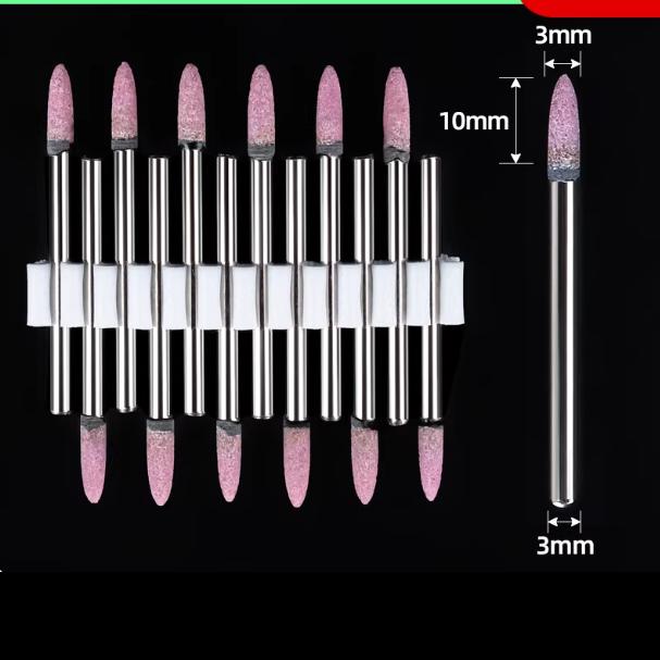 12pcs Grinding Stone Set Shank, Sanding Drill Bit for Rotary Tool Flap Wheel for Grinding, Polishing, Deburring Ferrous Metal