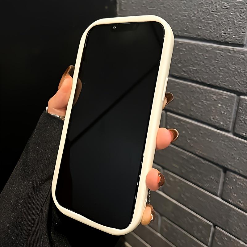 White Cream Wavyedge Phone Case For Samsung Galaxy S26 Ultra S25 S24 FE S22 S23 Ultra Plus A56 A55 A37 A36 A27 A26 A16 A06 Cover