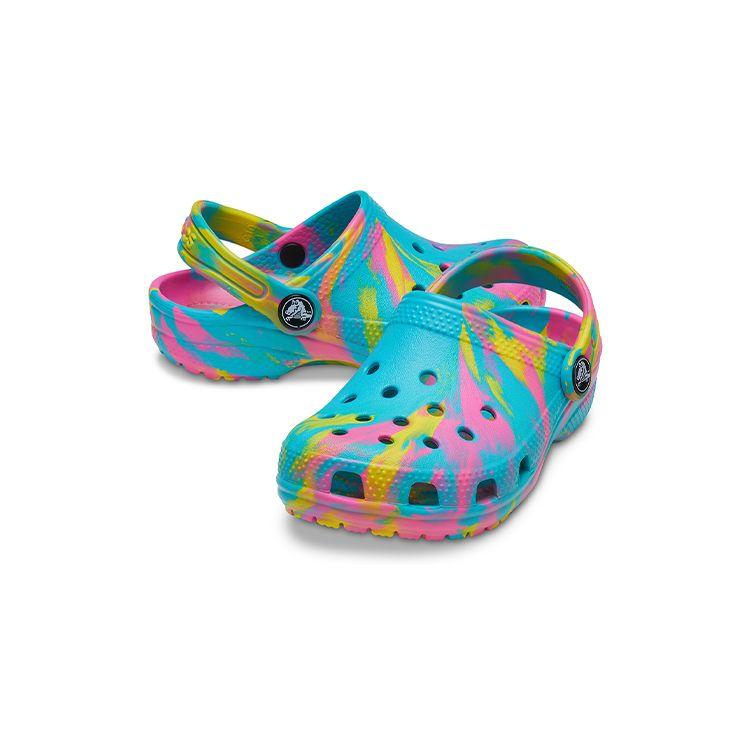 Crocs Classic Clog Marbled Clog Comfortable Casual Clogs Kids clogs Blue 207002-4SM