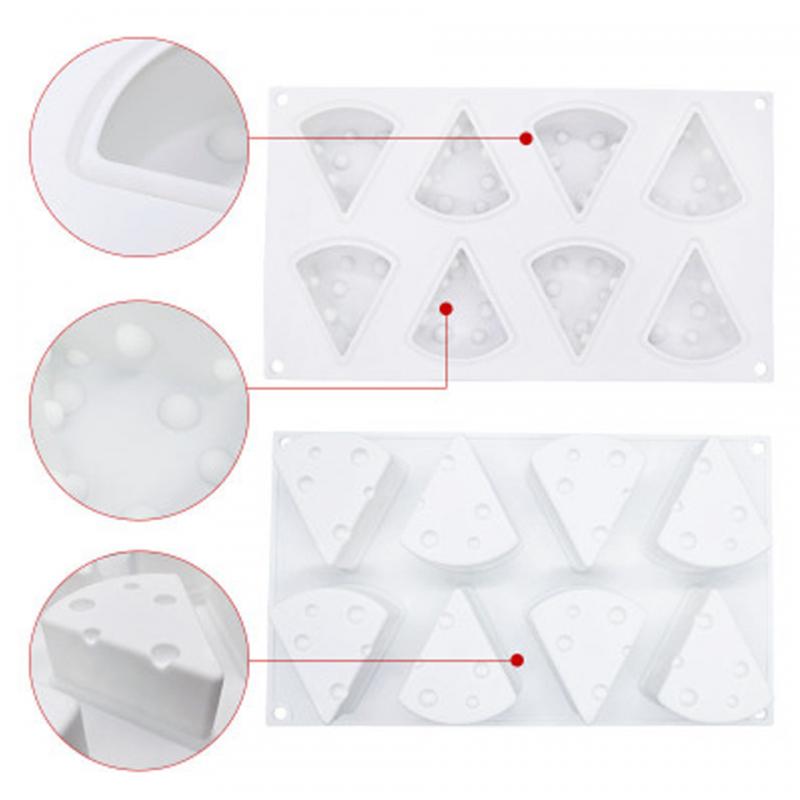 3D Käseform Silikonformen Mousse Kuchenform Antihaft Schokolade Fudge Silikon Backform Dessert Käsekuchen Backform