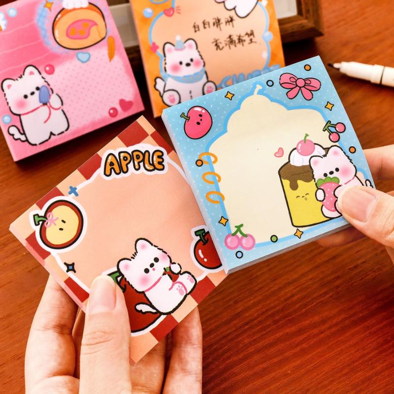 Gift West Highland Note Cute High Looking Square Memo Pad Student Stationery Sticky High End Kawai Stationery School Supplies