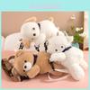 Adorable Plush Bear Backpack Soft Cute Dog Cartoon Crossbody Bag Perfect Gift