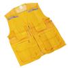 Volunteer Vest for Event Work Clothes with Multi Pockets Yellow Public Welfare Activities Supplies Type 1 M