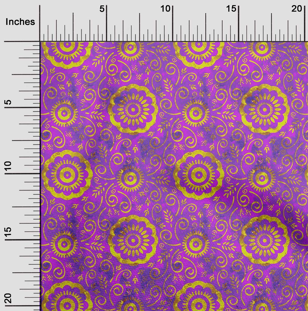 oneOone Cotton Flex Green Fabric Batik Diy Clothing Quilting Fabric Print Fabric By Yard 40 Inch