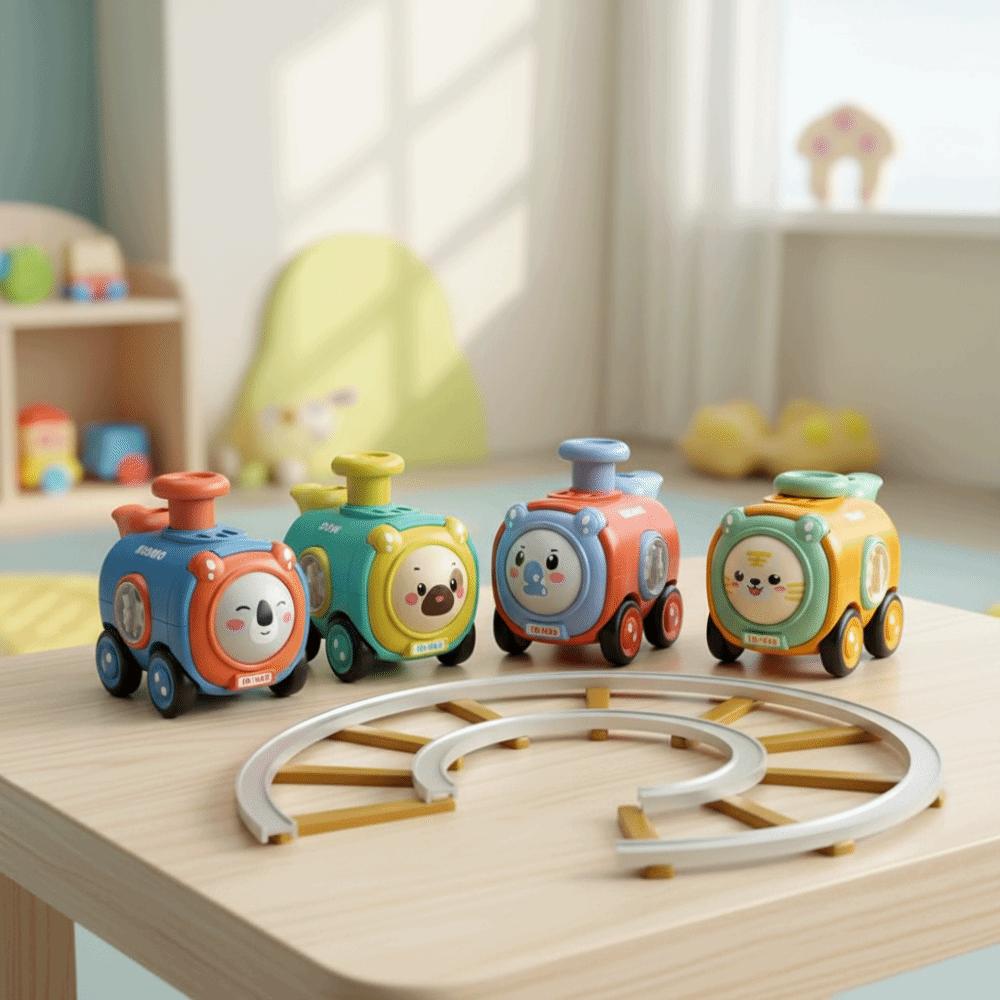 Friction Power Friction Car Toy Cartoon Design Animal Car Toy  Parent-Child Interaction