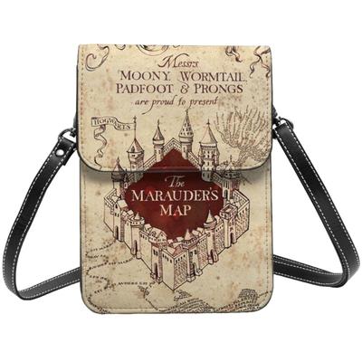 [JMI] Harry Potter Smartphone Pouch Genuine Leather Shoulder Bag Slim Ladies Men's Mini Pouch