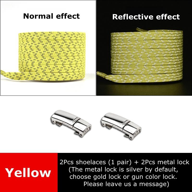 Magnetic Shoelaces for Sneakers Elastic Laces Without Ties Kids Adult Quick Shoe Lace Reflective No Tie Shoe Laces Rubber Bands
