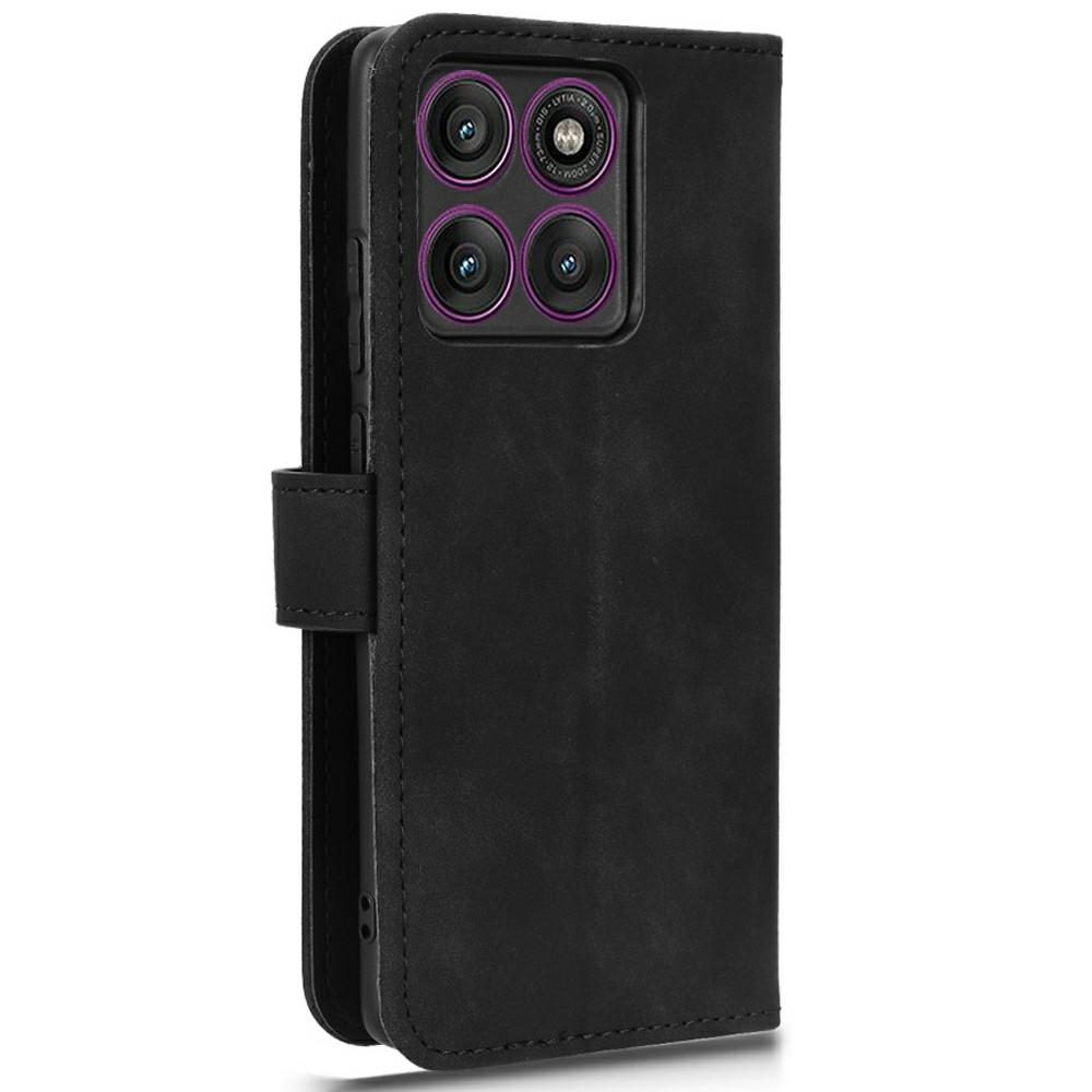 For Motorola Edge 60 Pro 5G Leather Case Skin Feel Anti Drop Wallet Flip Phone Cover