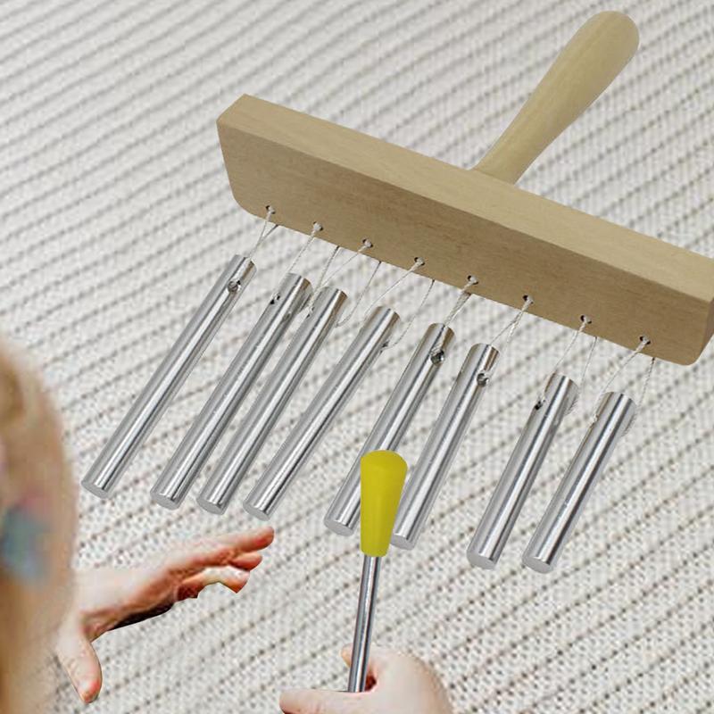 Chime Music Percussion Instrument Percussion Wind Chime Music Instrument With Mallet Single Row Bar Chimes Percussion Instrument