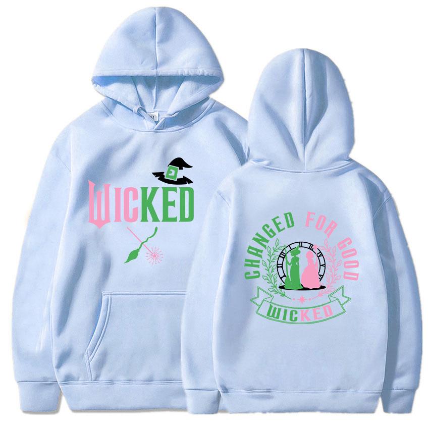 Changed for Good Wicked Fantasy Movies Hoodies Graphic Clothes Women Men Hooded Winter Sweatshirts Moletom Casual Female Hoodie