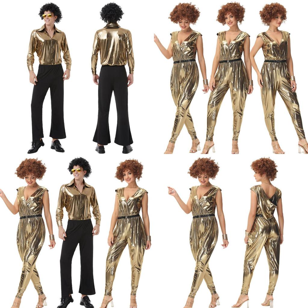 Unisex Polyesterfaser Kostüm für Spiel, Anime und Cosplay, Retro Europäischer und Amerikanischer Disco-Stil