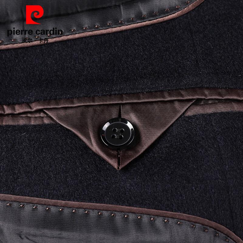 Pierre Cardin Men's Mid-Length Wool & Cashmere Blend Coat