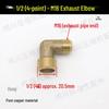 Complete Oil-Free Air Compressor Accessory Set: Right Angle Copper Pipe Connector Plug