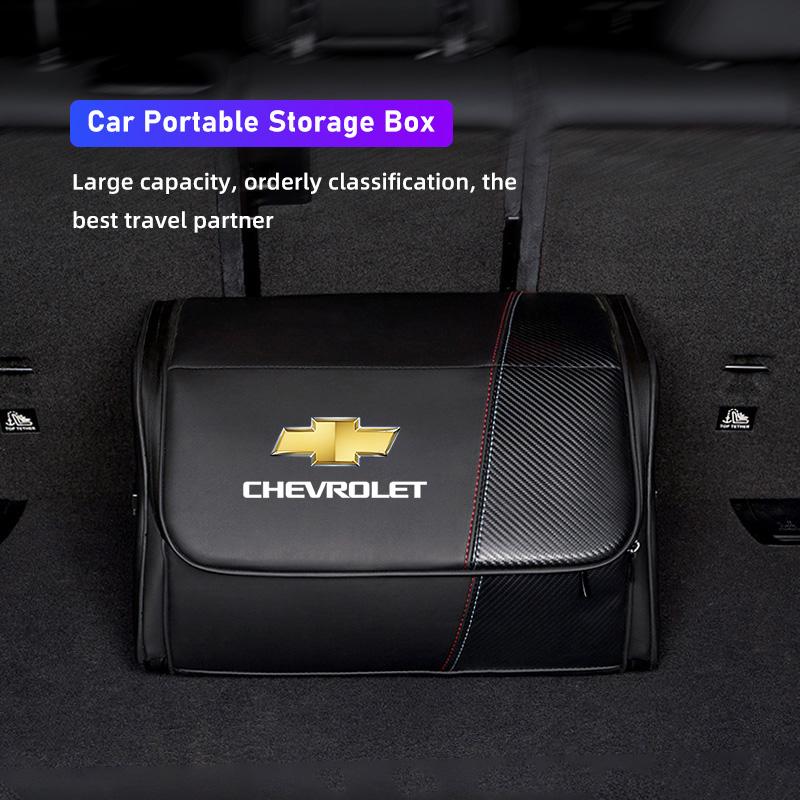 AABHK1 Car Trunk Organizer Bins Zipper Style Foldable Storage Box For Chevrolet Corvette Montana TrailBlazer Silverado Traverse Camaro