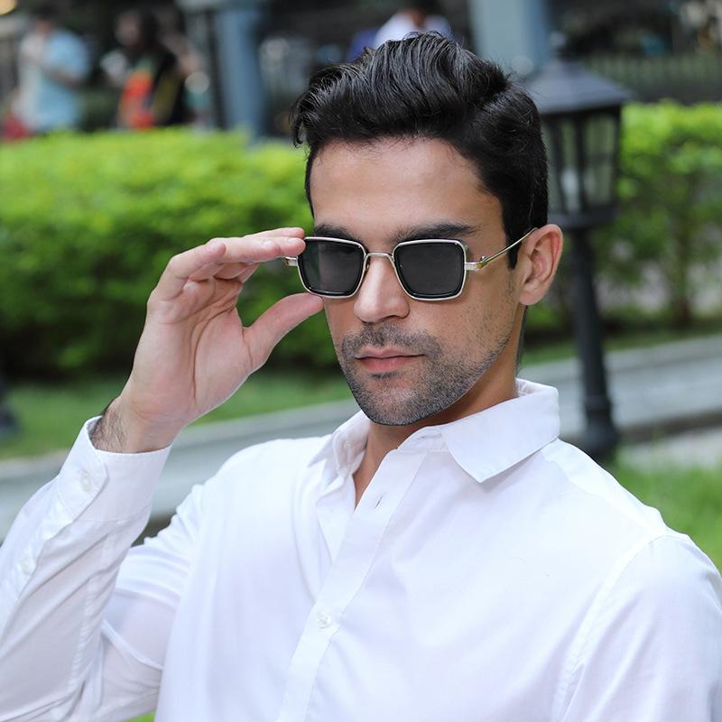 Steampunk Small Box Sunglasses Men'S Indian Sunglasses Men'S Glasses