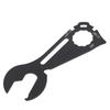 11 In 1 Outdoor Wrench Multifunctional Bottle Opener Keychain Screwdriver Measuring Ruler Tool Black