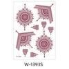 Red Mehndi Stickers Henna Tattoo Stickers Lace Fake Tattoo Body Art Sticker  Women/Lady