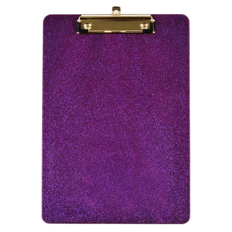 Sparkling Acrylic Clipboard Multipurpose Document Organiser Writing Board Standard Size Clipboards with Hanging Hook
