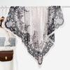 Atmosphere Blue Cashew Flower Silk Scarf 91 Series Neck Large Square Scarf Women's Scarf Seaside Baotou Scarf Sunscreen Shawl