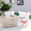 New Cute Plaid Scarf Bear Cartoon Plush Key Pendant Bear Animal Ornament Bag Accessories