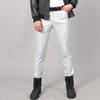 6 Colors Men's Fashion Punk Rock Style PU Leather Long Pants Man Trousers Slim Fit Black Trousers Male Plus Size