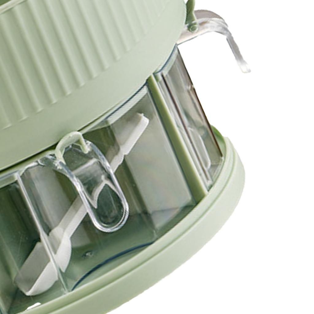 Kitchen Spice Turntable Organizer 2 Tier Plastic 360 Degree Rotation Multifunctional Seasoning Storage Rack for Cabinet