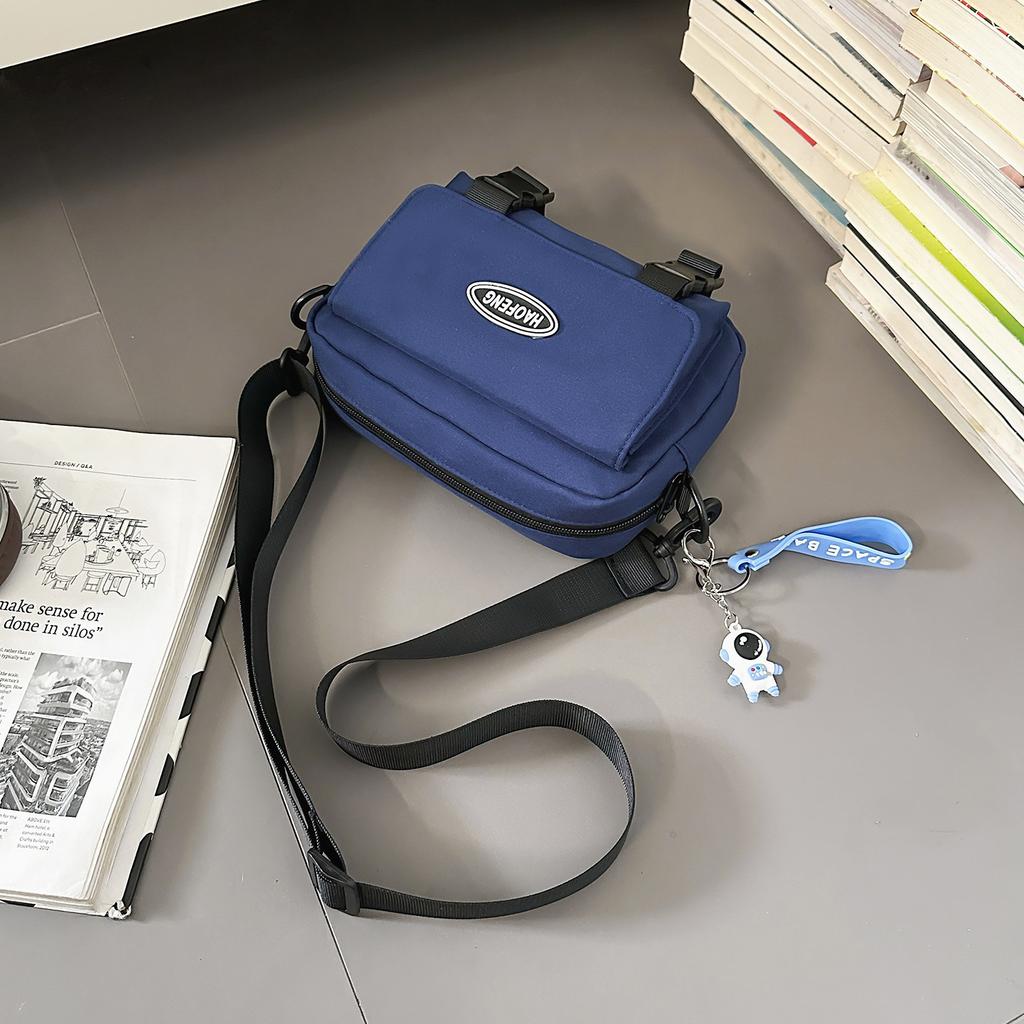 Outdoor Sports Messenger Bag Men'S And Women'S Casual Shoulder Bag Contrasting Color Small Square Bag Portable Travel Mobile Phone Bag Square Bag