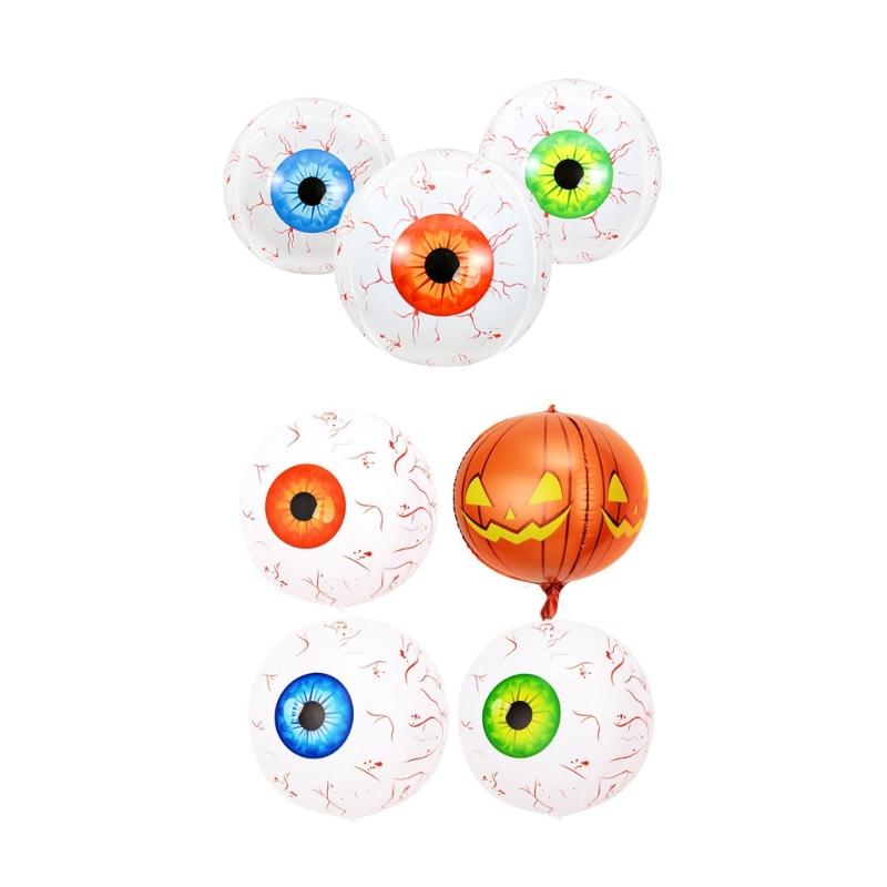 22inch Halloween Eyeball Balloon Inflatable Horror Eyeball Balloons Halloween Party Home Decoration Scary Props