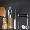 DIY Leather Sewing Awl Kit Waxed Thread Hand Sewing Tools Leather Craft Edge Stitching Belt Strips Shoemaker Canvas Repair Tools