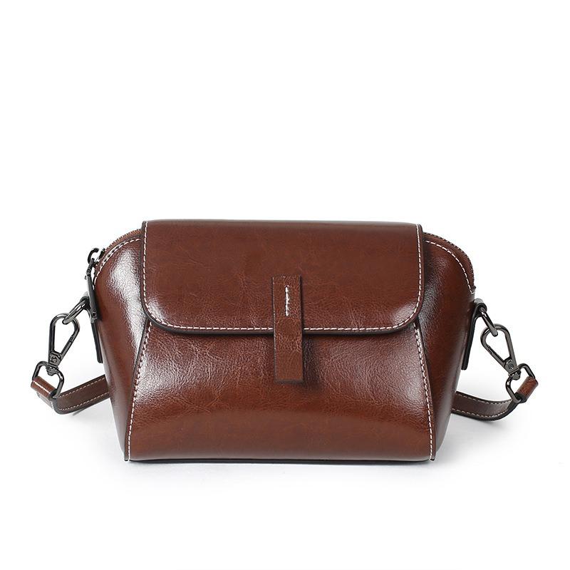 Small Bag Messenger Bag Women's Versatile Fashion Shell Bag New Leather Women's Bag Change Bag Niche Shoulder Bag