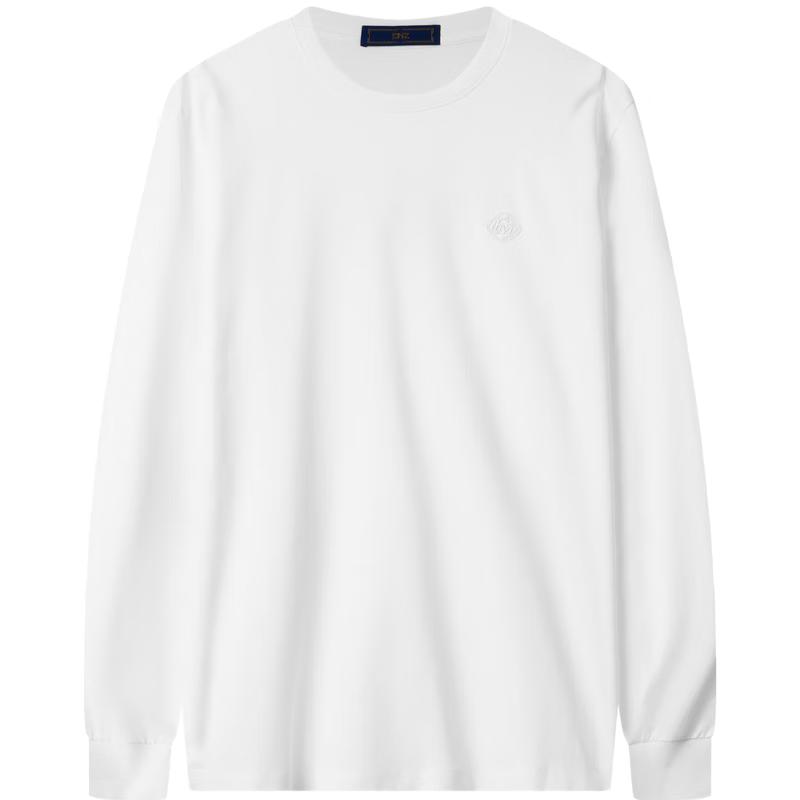 EMZ Erdos Men s Jade Cicada Silk Long Sleeve T-Shirt XL