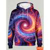 Optical Illusion 3D Vortex Graphic Print Hoodies For Men Long Sleeve Oversized Hoodie Streetwear Pullover New Men Women Hoodie