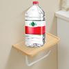 Solid wood tissue holder punch-free toilet roll holder