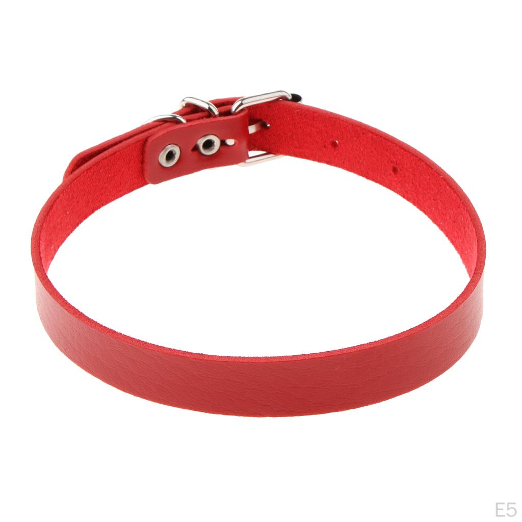 Collana Goth Punk in Pelle Choker Cintura