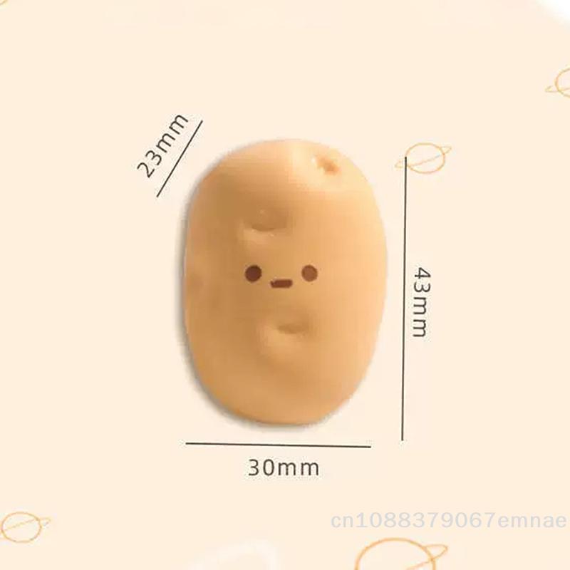 [ZYAS]New Creative Simulation Food Eraser Potato-shaped Model Children's Homework Pencil Correction Eraser Unique Funny Eraser