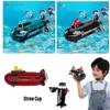 380ml Creative Tritan Plastics Submarine Straw Cup Portable Kids Toy Gifts Mug