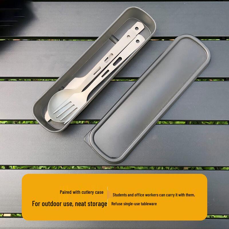 Portable Titanium Camping Cutlery Set