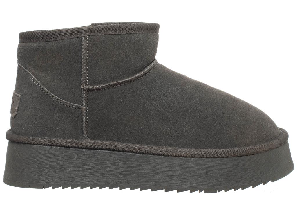 Women' Leather Ankle Boots - Solo Soprani Counture - Ssw421P05/05 Hugh Platform Shark 38