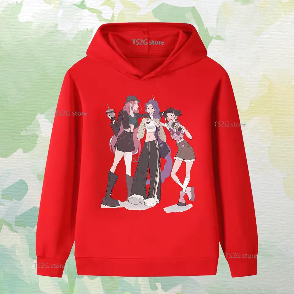 Kinder Langarmkleidung Gewalt Aufgedruckt Mädchengruppenmode Junge Mädchen Herbst Lässig Bequem Fleece Kapuzensweatshirt