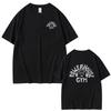 2026 Summer Hot Sale Powerhouse Gym Logo Double Sided Print T-shirt Unisex Vintage Hip Hop Oversized T-shirt Breathable and Comfortable Clothes