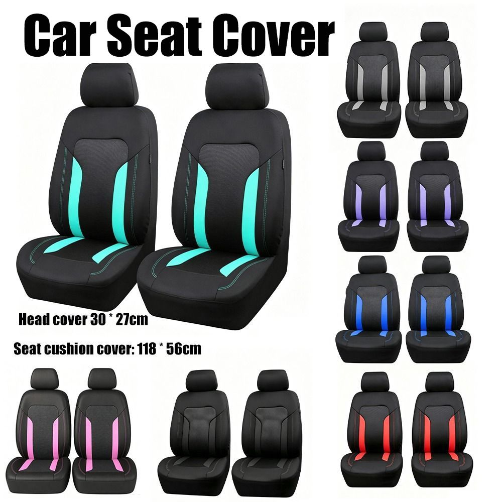 Universal Fit Car Seat Cover Set Gray Mesh 1/2 Seats Cover New Universal Car Seat Covers Sedans