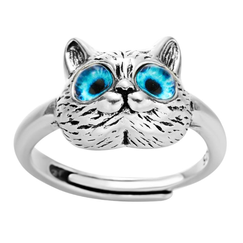 

Cat Ring Cute Kitten Rings Open Adjustable Animal Rings Gifts for Cat Lover Women Girl Teen Birthday Christmas Gift 1